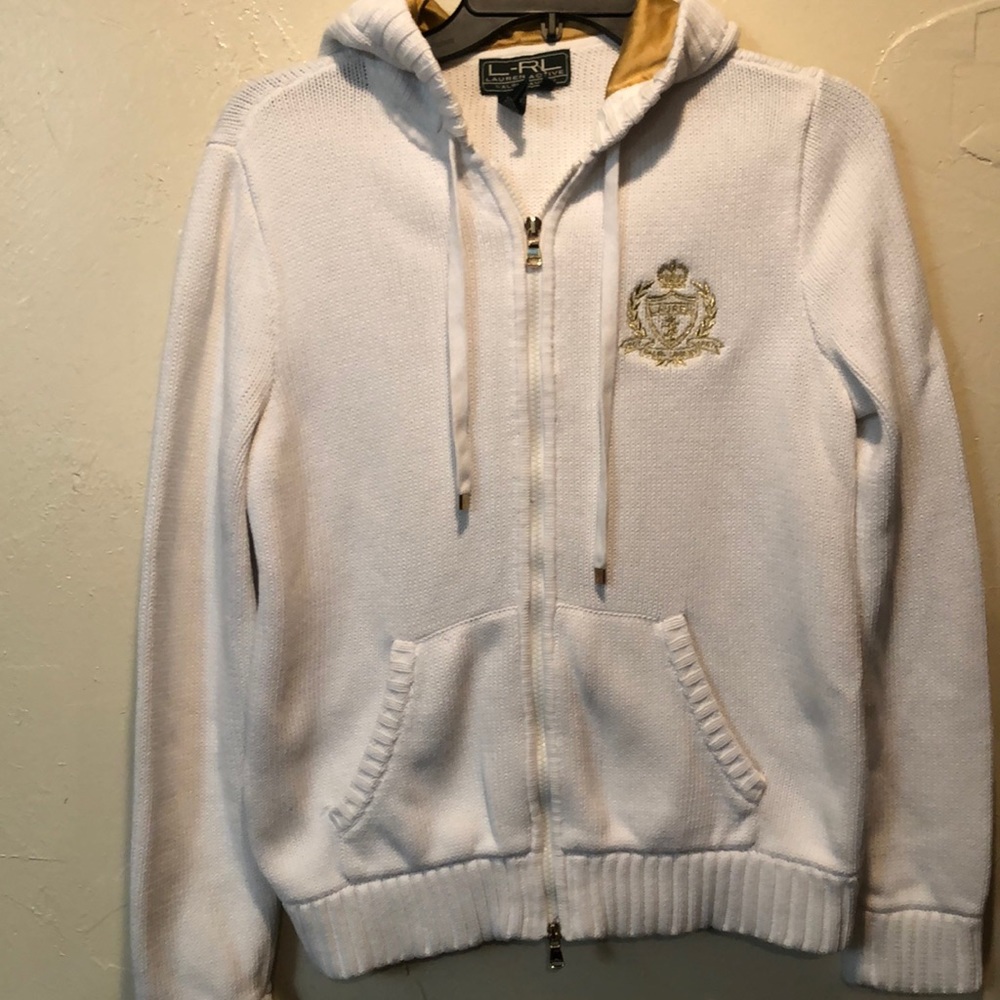 Lauren Active sweater zip hoodie. Size L